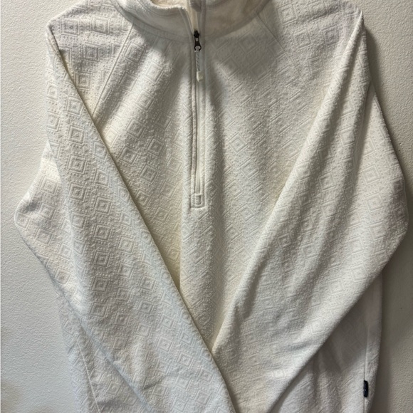 Eddie Bauer Cream Textured Pullover - Picture 2 of 6